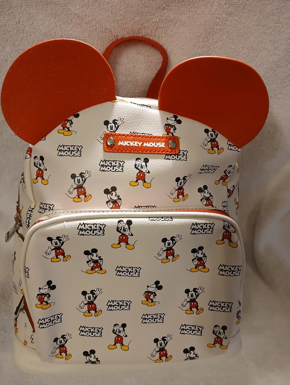 Disney NWT White & Red Mickey Mouse Backpack